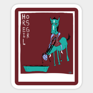 Horsegirl Fan Art - No Background Sticker